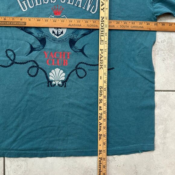 VINTAGE 90s NWT Guess Yacht Club Single Stitch T-Shirt Size XL Georges Marciano - Picture 6 of 6